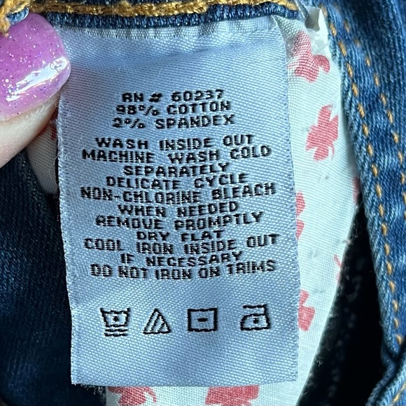 •LUCKY BRAND• Girls Denim Overalls Dress - Size 7 - Picture 6 of 7